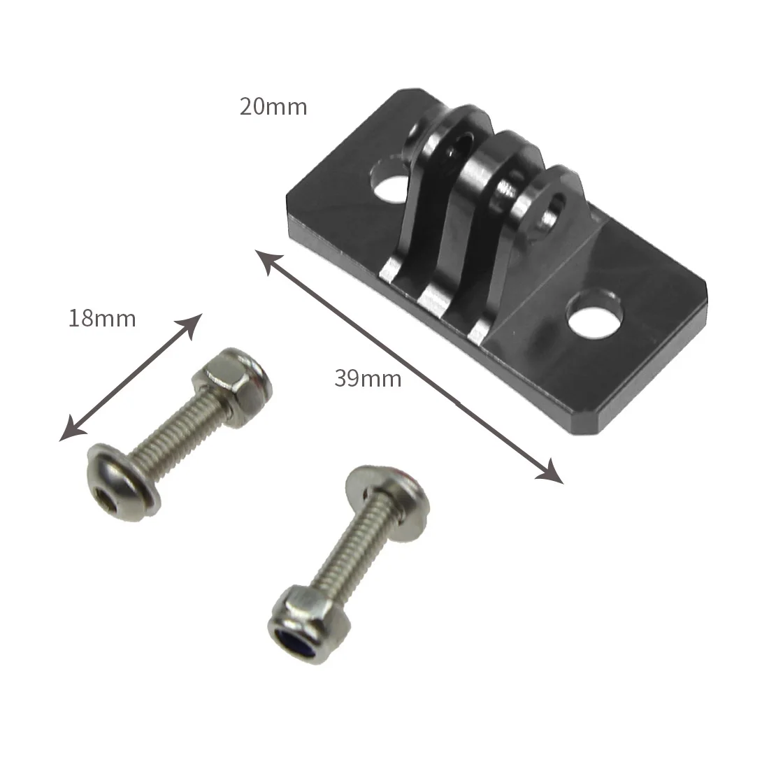 Aluminum Mini Tripod Head Helmet Fixed Adapter Mount for Gopro Hero 13 11 10 9 8