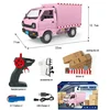 1:16 Remote Controlled RC CAR Small Cargo Truck Floating Van Small Truck Micro Truck Pickup LED Truck Boys Girls Birthday Gift 5