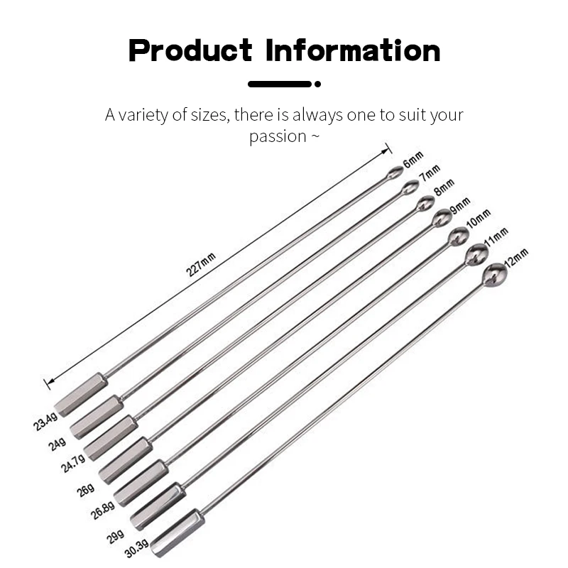 Metal Horse Eye Stick Urethral Dilator Penis Sex Toys