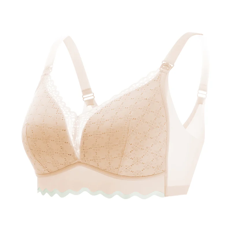 Breastfeeding Bra Summer Breastfeeding Thin Pregnant Women's Underwear Pregnancy Bra Ultra Thin Wrapped Anti Sagging Promotion 4