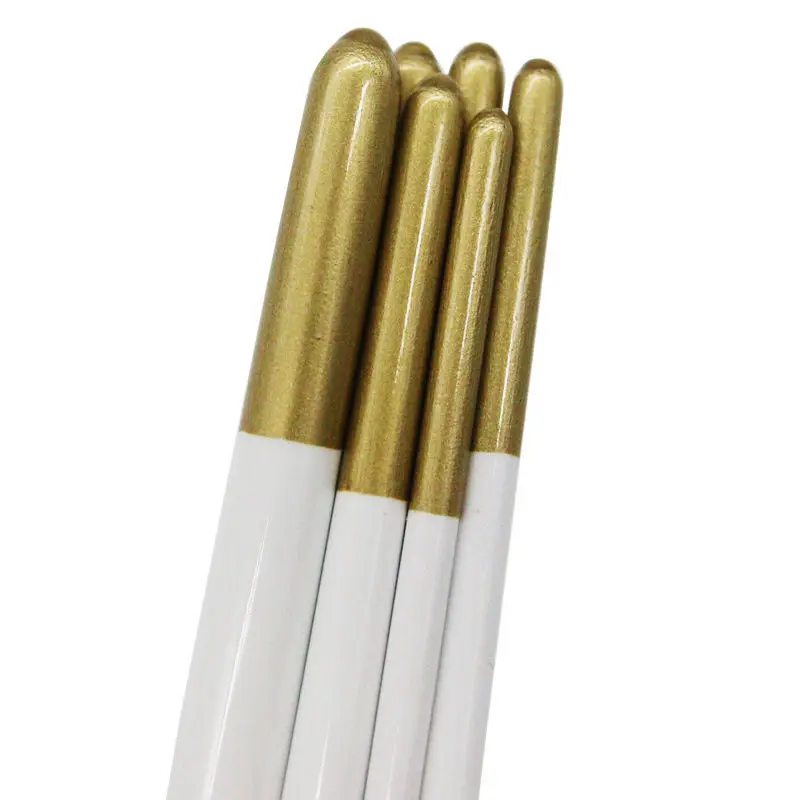 핫 아이템 6개/세트 나일론 페인트 브러쉬 흰색 손잡이 다용도 브러쉬 구아슈 수채화 유화 매니큐어 브러쉬 세트