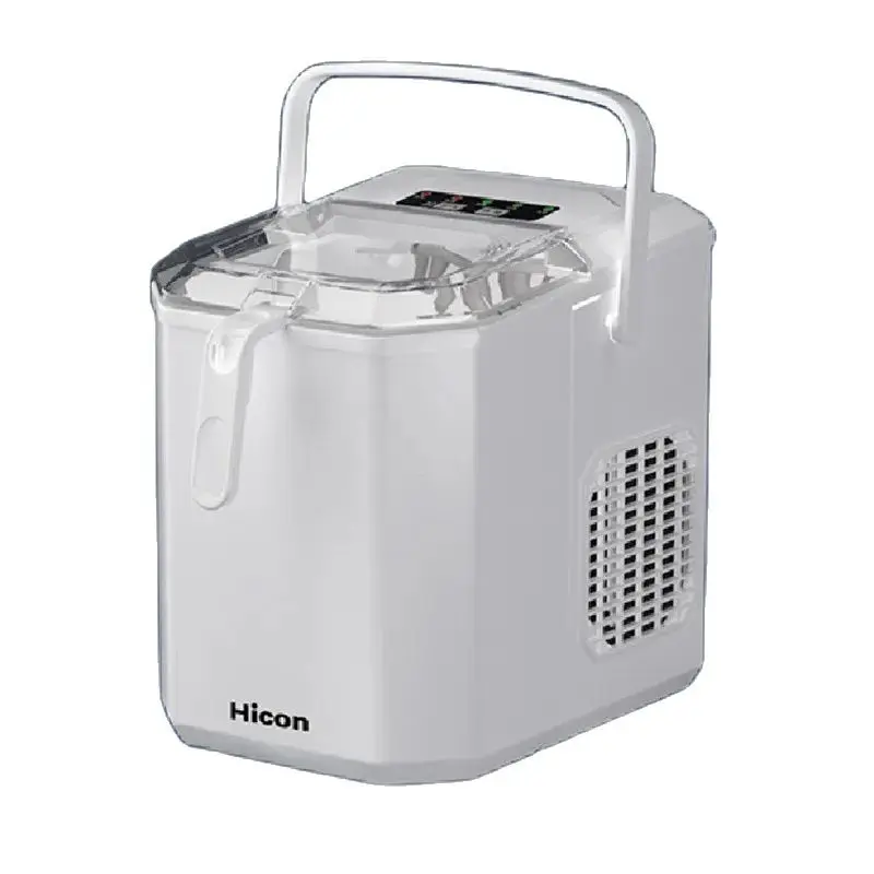 Hicon Electric Ice Maker 15KG/24H Bullet Cylindrical Home Ice Cube Making Machine Countertop For Commercial Small Milk Tea Shop