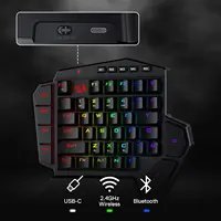 Redragon K585 PRO Wireless One-Handed Mechanical Keyboard 42 Keys 3-Mode RGB 7 Onboard Macro Keys Detachable Wrist Support - Image 4