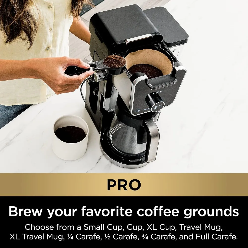 DualBrew Pro Specialty 12-Cup Coffee Maker with Glass Carafe, Single-Serve, Grounds, compatible with K-Cup pods 3