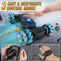 Pristar RC Cars Gesture Sensing Stunt Car Gifts for Boys Double 360° Rotate 4WD Remote Control Car Toys with Spray Lights Music 2