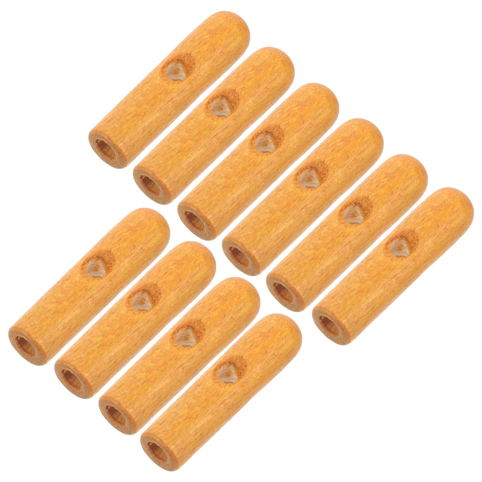 

10 Pcs Wooden Umbrella Beads Replacement Components Tail 32mm Parts Outdoor Charms Bone Covers