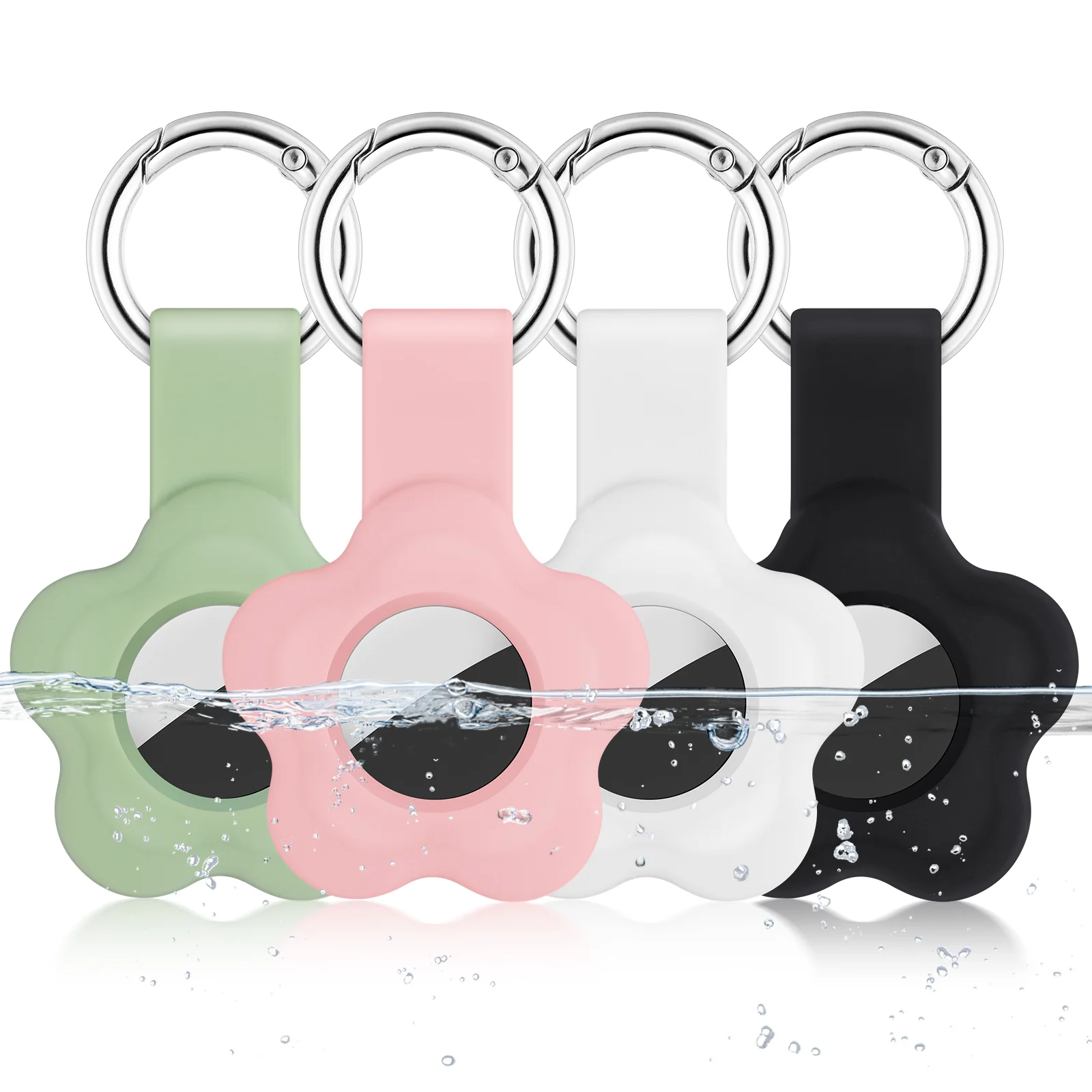 

4 Pcs Tracker Cover Protector Silicone Protective Case Silica Gel Anti-lost