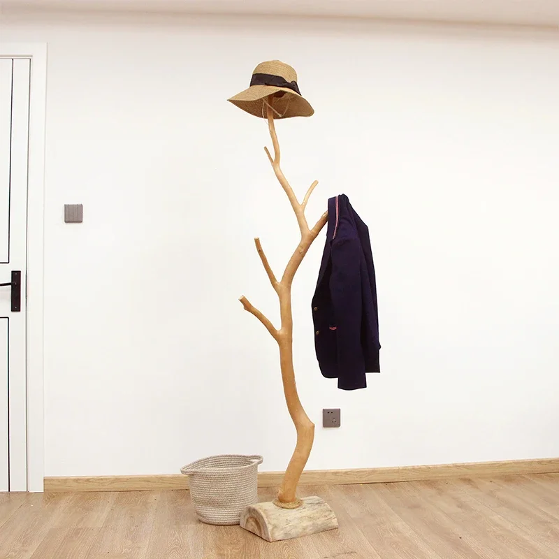 

Dry Branch Log Coat Rack Clothes Rack Bedroom Simple Modern Household Natural Solid Wood