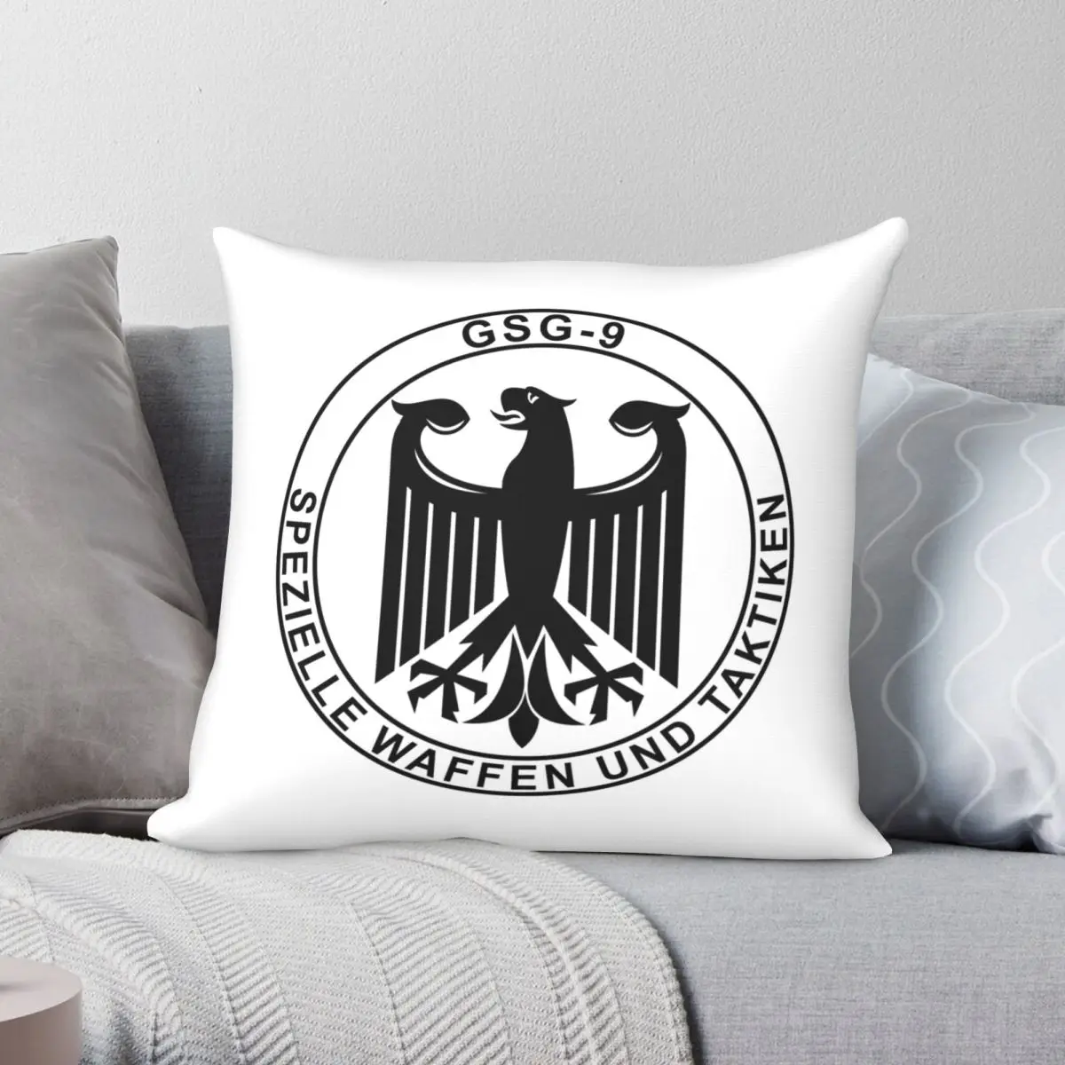 

GSG 9 Grenzschutzgruppe 9 наволочка полиэстер Лен бархат узор на молнии декоративная подушка