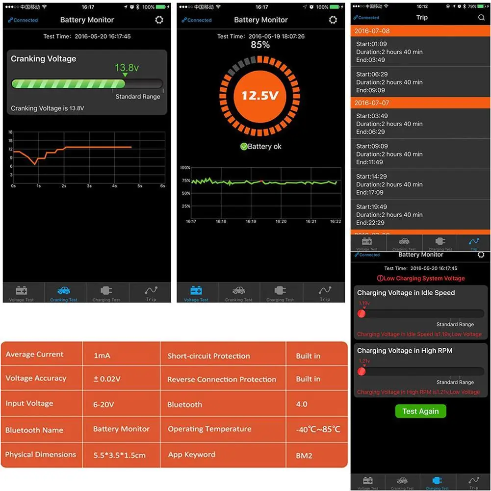 Bluetooth Bm2 12v Monitor Batteria Auto Analizzatore Batteria - Foto 8