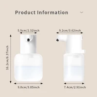 ใหม่ติดผนังเครื่องจ่ายสบู่อัตโนมัติโฟมสมาร์ทเครื่องซักผ้า 500ml Liquid ชาร์จห้องน้ํา Induction Sensor 6