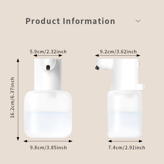 ใหม่ติดผนังเครื่องจ่ายสบู่อัตโนมัติโฟมสมาร์ทเครื่องซักผ้า 500ml Liquid ชาร์จห้องน้ํา Induction Sensor 6