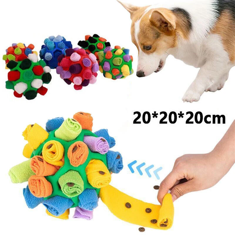 Dog Puzzle Toys Sniffing Ball Toy For Small Medium Large Dogs Pet Sniffing  Hiding Food Toys Slow Feeding Rubber Ball Toys - Dog Toys - AliExpress