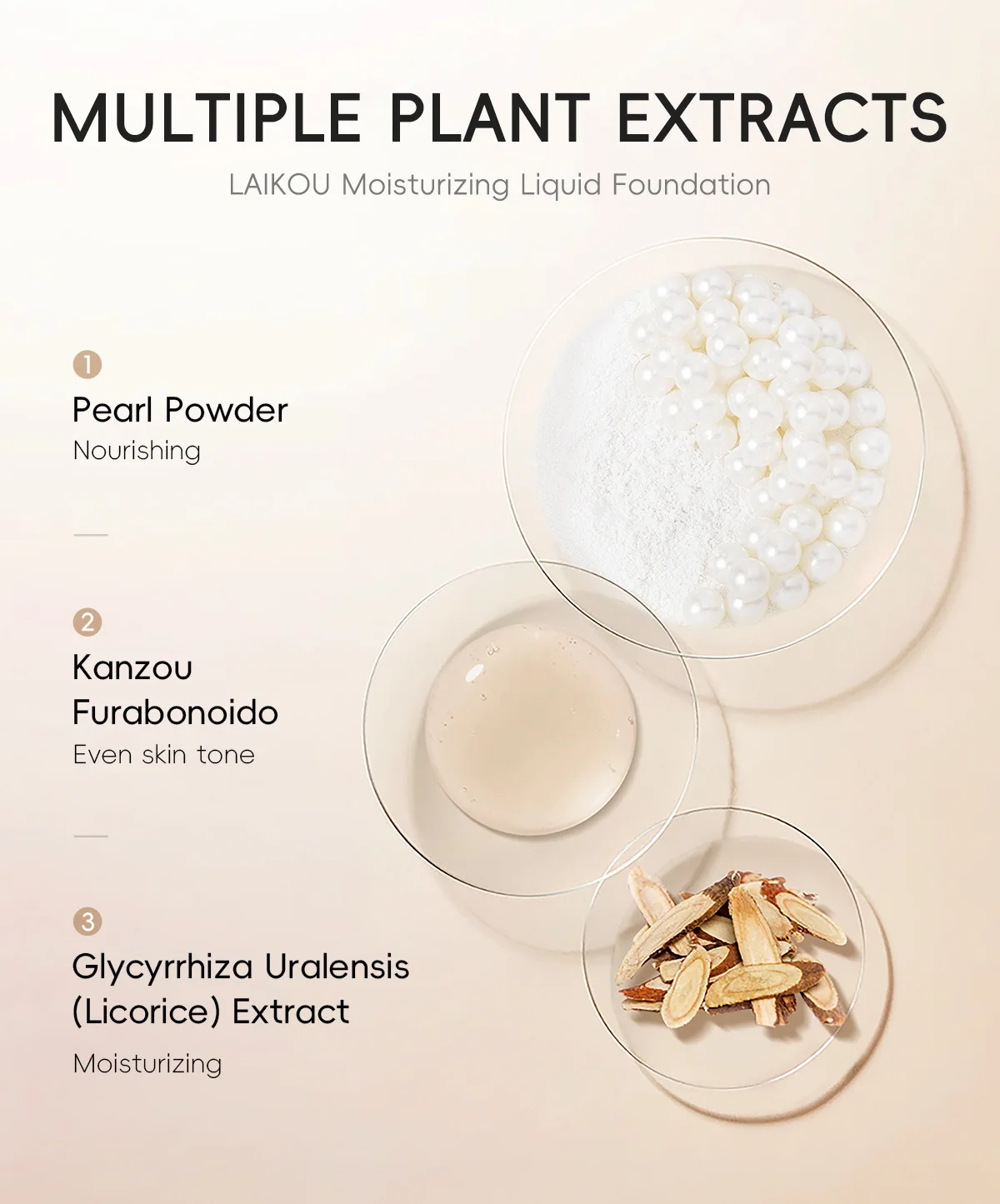 Description Picture 6 of itemLAIKOU 3 Colors Long-lasting Face Foundation Cream Waterproof Concealer Liquid Even Skin Tone Professional Base Makeup Cosmetics