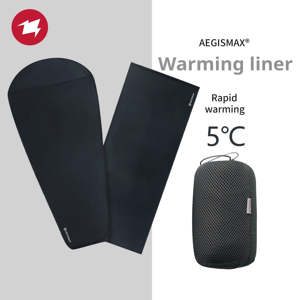 Sleeping Bag Liner AEGISMAX Thermolite Liner Sleeping Bag Accessories Ultralight Outdoor Camping Equipment Thermal Warming