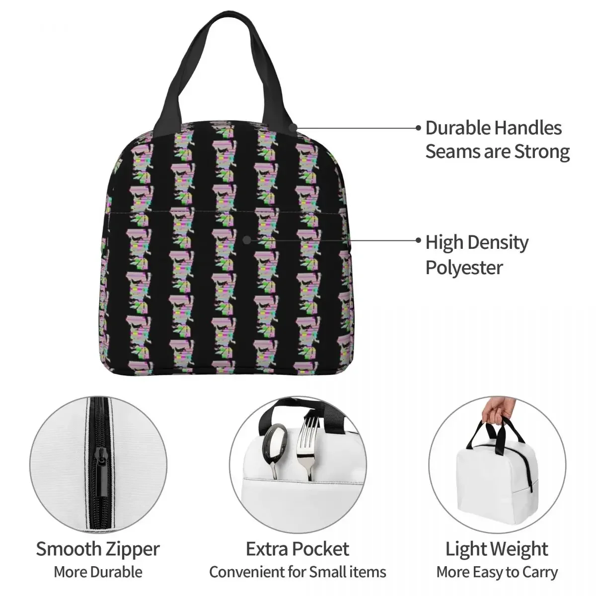 Julian Casablancas MinorButMajor The Voidz Insulated Lunch Bags Resuable Picnic Bags Thermal Lunch Tote for Woman Work Kids