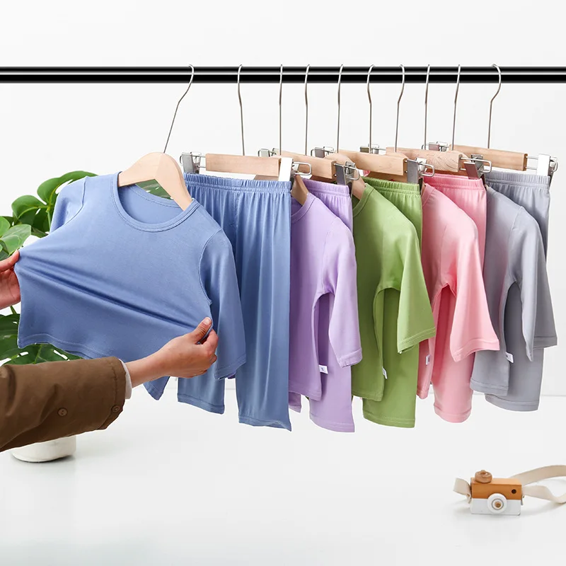 

1-10 Yrs Child Tee Tops Pants Sleepwear Pajamas Kids Clothes Baby Pyjamas Sets Boys Girls Short Sleeve Children Summer Outfits