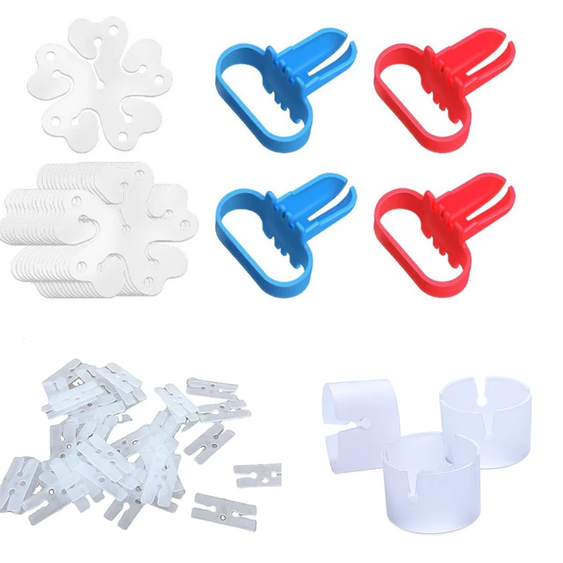50 Connettori Per Arco Di Palloncini - Clip E Fibbie In Plastica Riutilizzabili Per Decorazioni Feste - 4