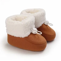 VALEN SINA Winter Baby Cute Shoes Brown Boys and Girls Walking Shoes Preschool Comfortable and Soft 0-18M Newborn Warm Knitted 2