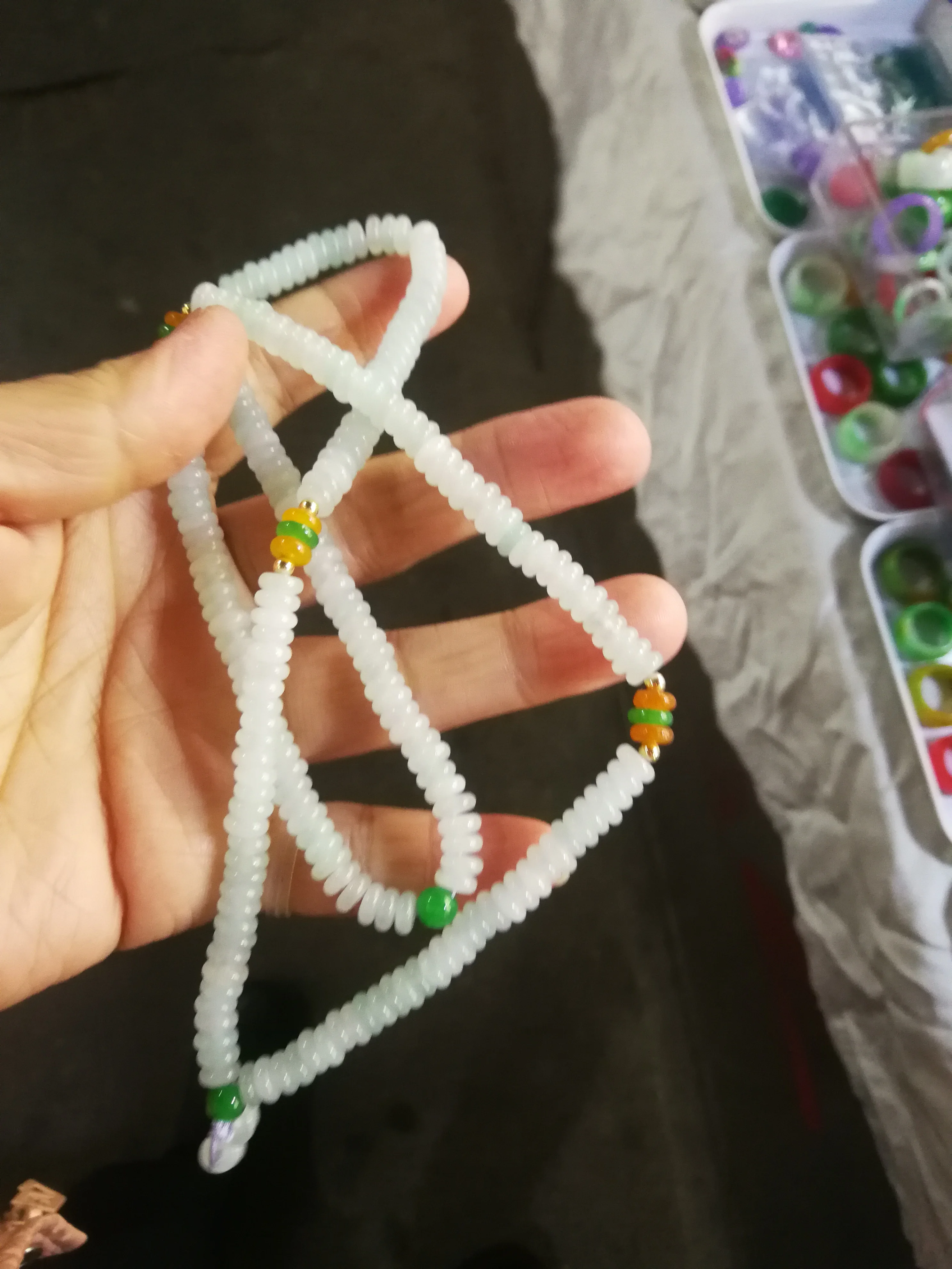 New Quality Jewelry Ice Pendant Tricolor Fashion Jade Necklace Accessories Lucky Holiday Gift