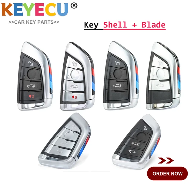 KEYECU Messer Karte Stil Smart Remote-Auto Schlüssel Shell Fall für BMW X5  X6 F15 X6 F16 G30 7 Serie g11 X1 F48 F39, fob 3/ 4 Tasten - AliExpress