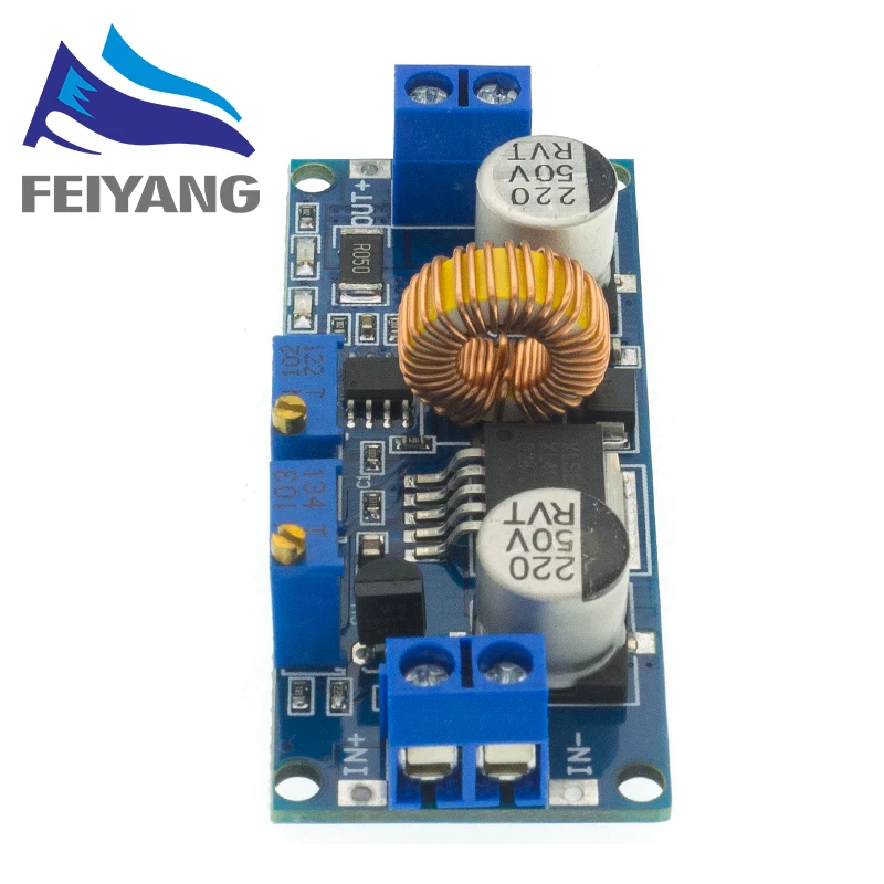 CC/CV 5A Lithium-Ladegerät Bord XL4015 Einstellbar 6-38V Zu 1,25-36V DC Schritt unten Netzteil Buck Modul – Detail 8