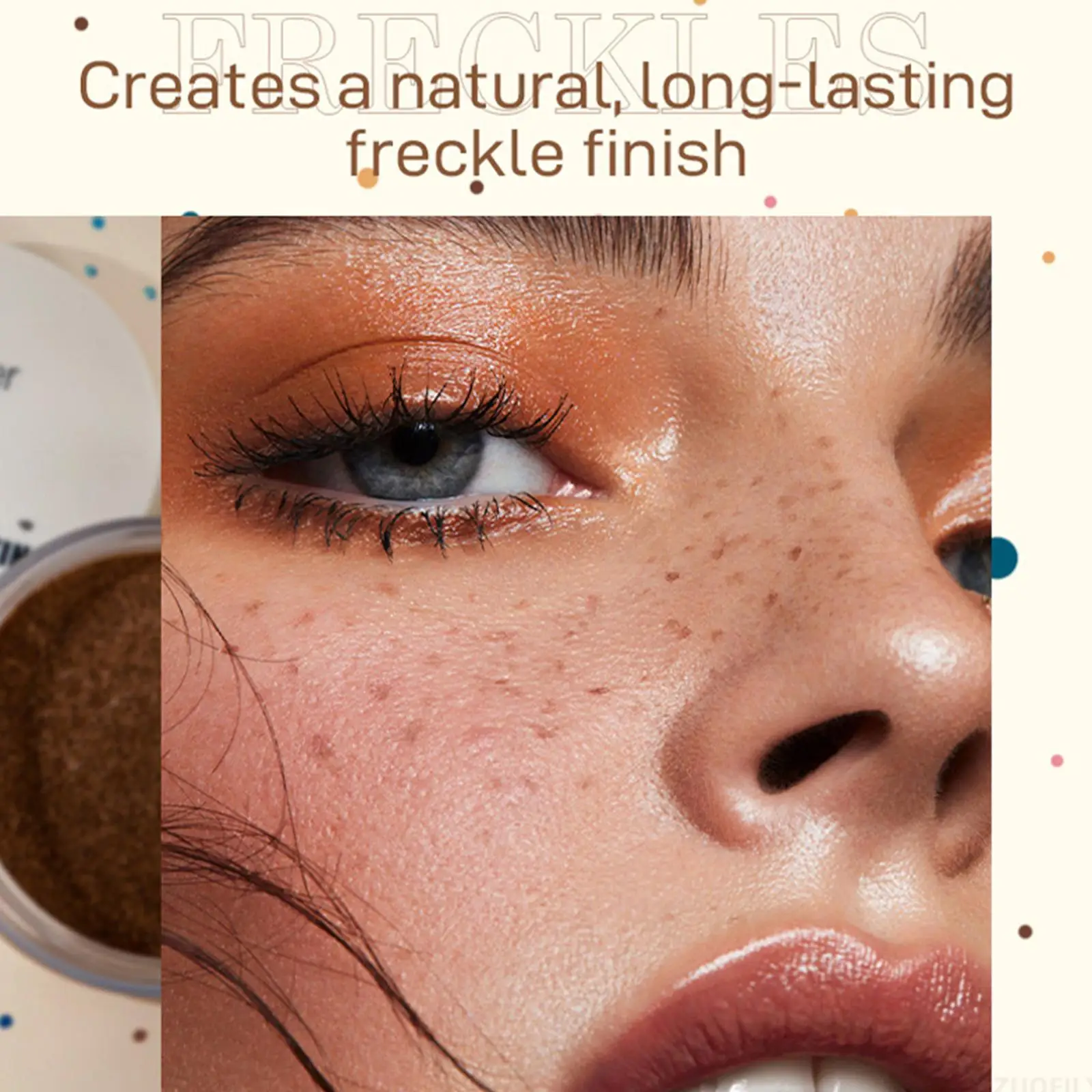 Freckled Stamp Kit Lifelike Freckle Pen Pink Makeup Ink Pad Waterproof Dot Spot Pen Create The Most Effortless Sunkissed Look freckles pen,face freckles pen