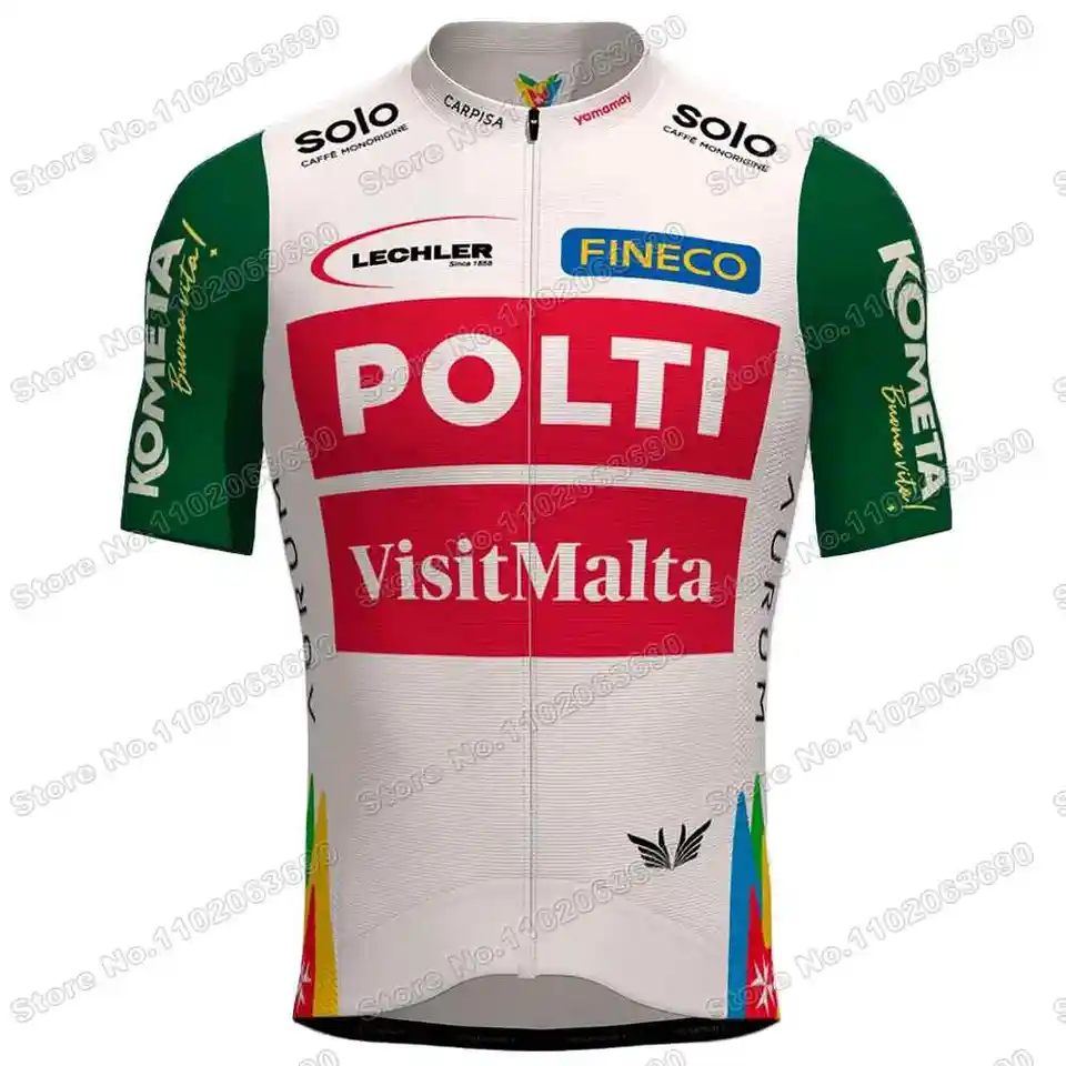 Maillot Cyclisme Vintage Polti Italia – Taille S – Manches Courtes