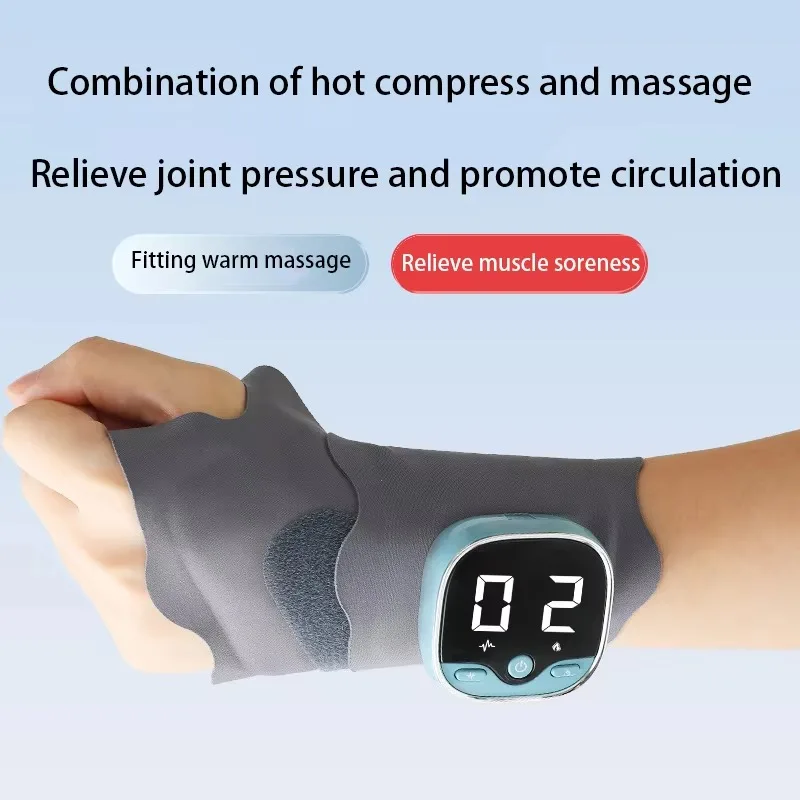 3 Level Hand Massager EMS Wrist Massager Electric Massage Hands Wrist Brace Wrist Guard Band For Arthritis Carpal Tunnel Relief