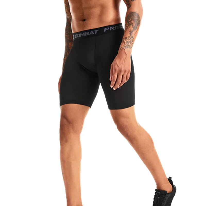 Men Leggings Base Layer Skinny Compression Sports Shorts Gym Fitness Training Running Bottom Pants Tights Basketball Undershorts