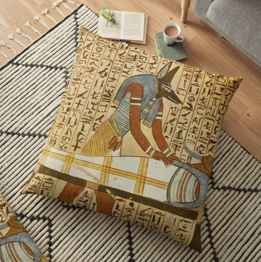 

Egyptian Mummifications Ritual Floor Pillow Christmas Pillow Decorative Cushion