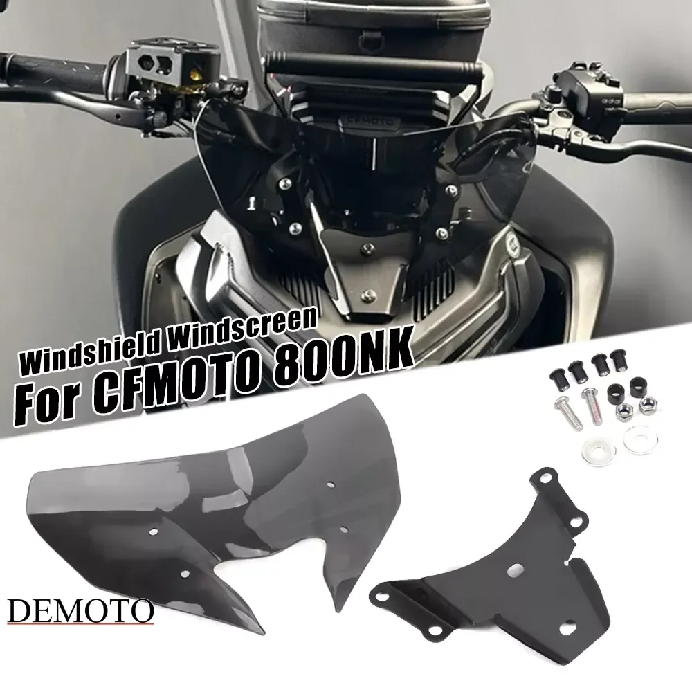 

Motorcycle Sports Visor Windscreen Windshield Windscreen With Mounting Bracket Deflector For CFMOTO 800NK NK 800 NK800