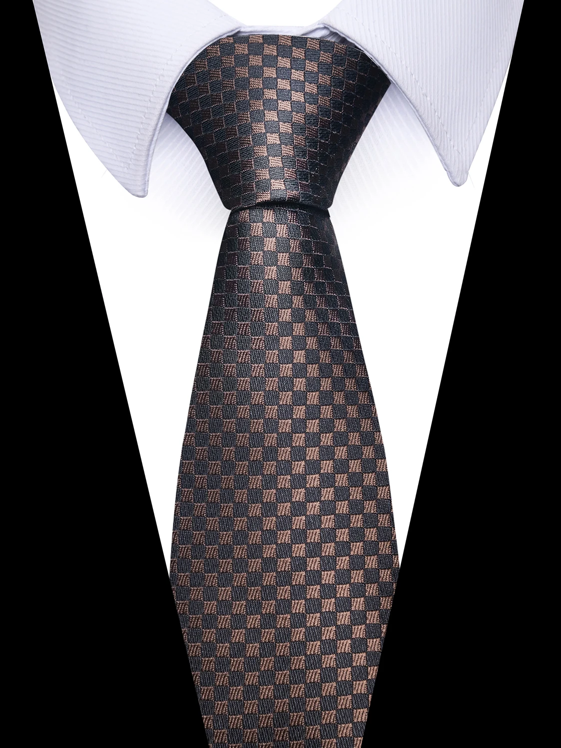 Silk Brand Green Tie Men Necktie Dark Red Shirt Accessories Plaid Gravatas Fit Wedding Workplace Holiday Party neck tie
