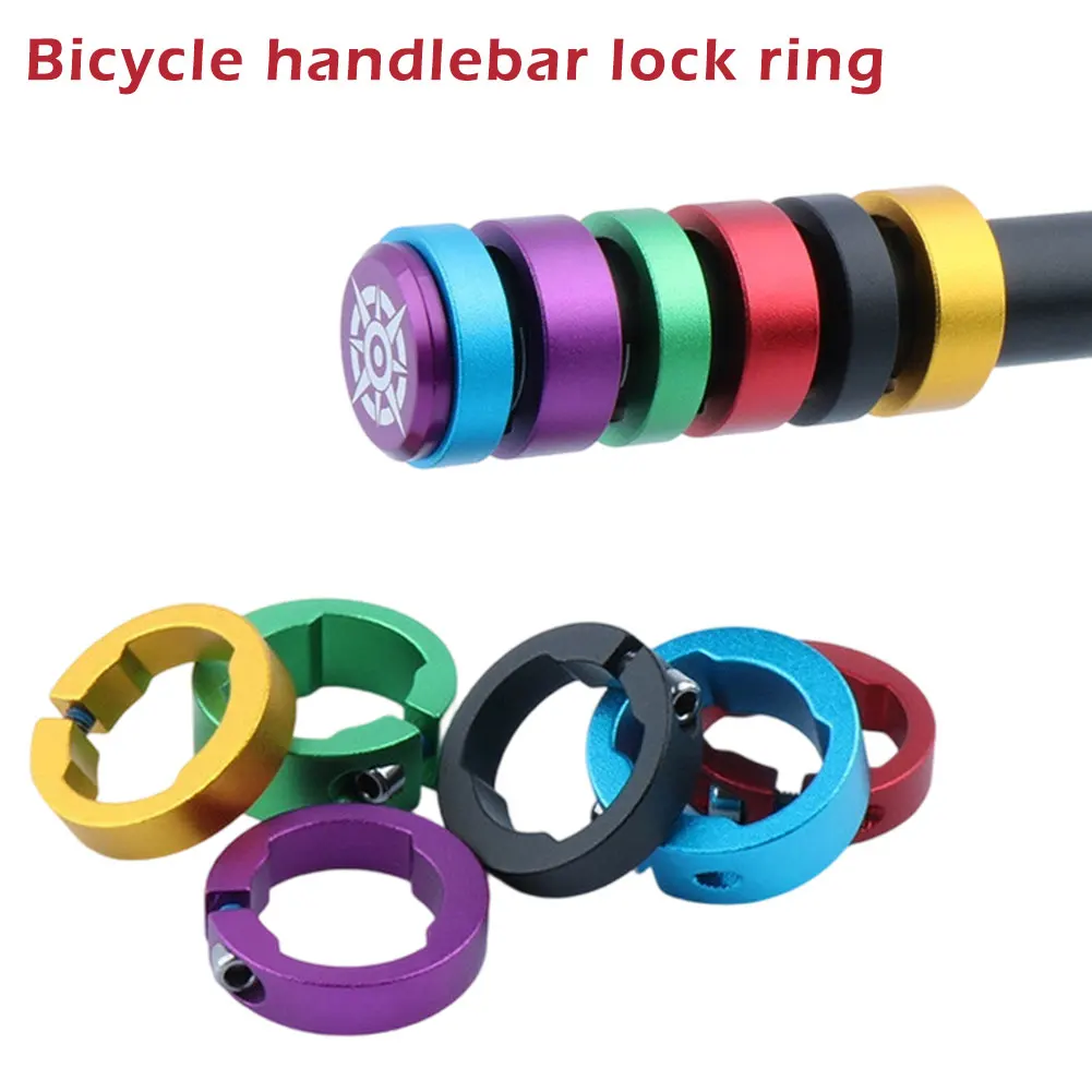 1Pc Bicycle Grips Lock Rings 8/12mm Aluminum Alloy End Ring Lock On MTB Mountain Road Bike Handlebar Parts Bicycle Accessories