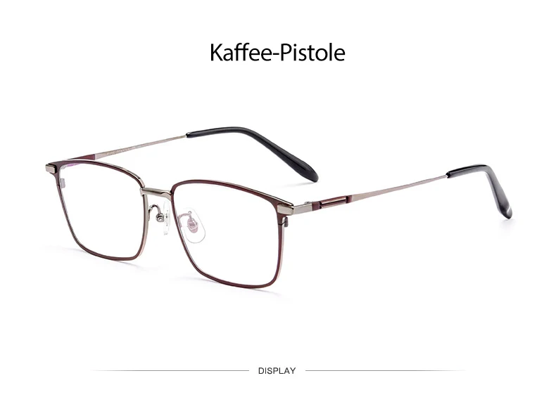Reines Titan Brille Rahmen für Männer und Frauen Brillen Rezept Brillen Neue Eingetroffen Optischen Brillen Vakuum IP Plating – Detail 5