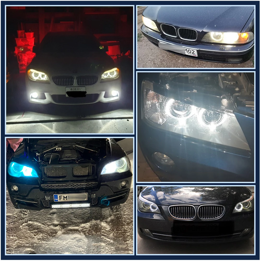 LED 안개등 헤드라이트 H11 H8 H9 H16jp 9005 HB3 9006 HB4 H4 H7 백색/청색/황색 1:1 할로겐 사이즈