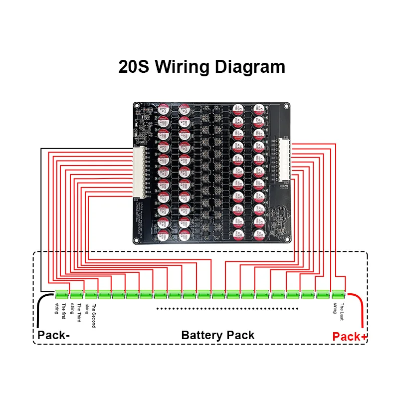 5A battery cell balance module 4s 3S 5S 6S 7S 8S 12S 13S 16S 20S 21S for Ternary