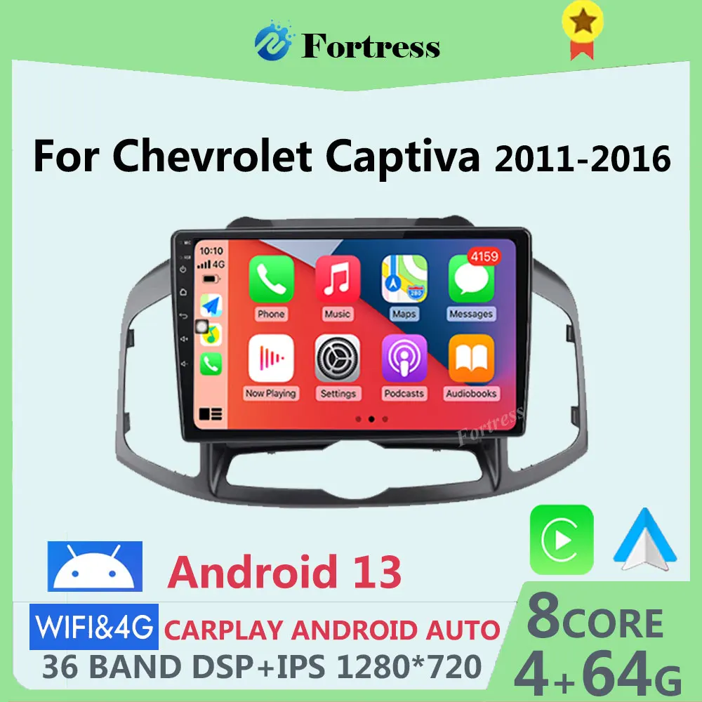 

8G+128G Android Auto For Chevrolet Captiva 2012 - 2017 Car Radio Multimedia Video Player Navigation GPS 2 Din Autoradio DSP IPS