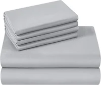4/6 Pieces Luxury Bedding Sheet Set Egyptian Cotton 1000TC Fitted Sheet Flat Sheet Pillowcase - Wrinkle, Stain, Fade Resistant 2