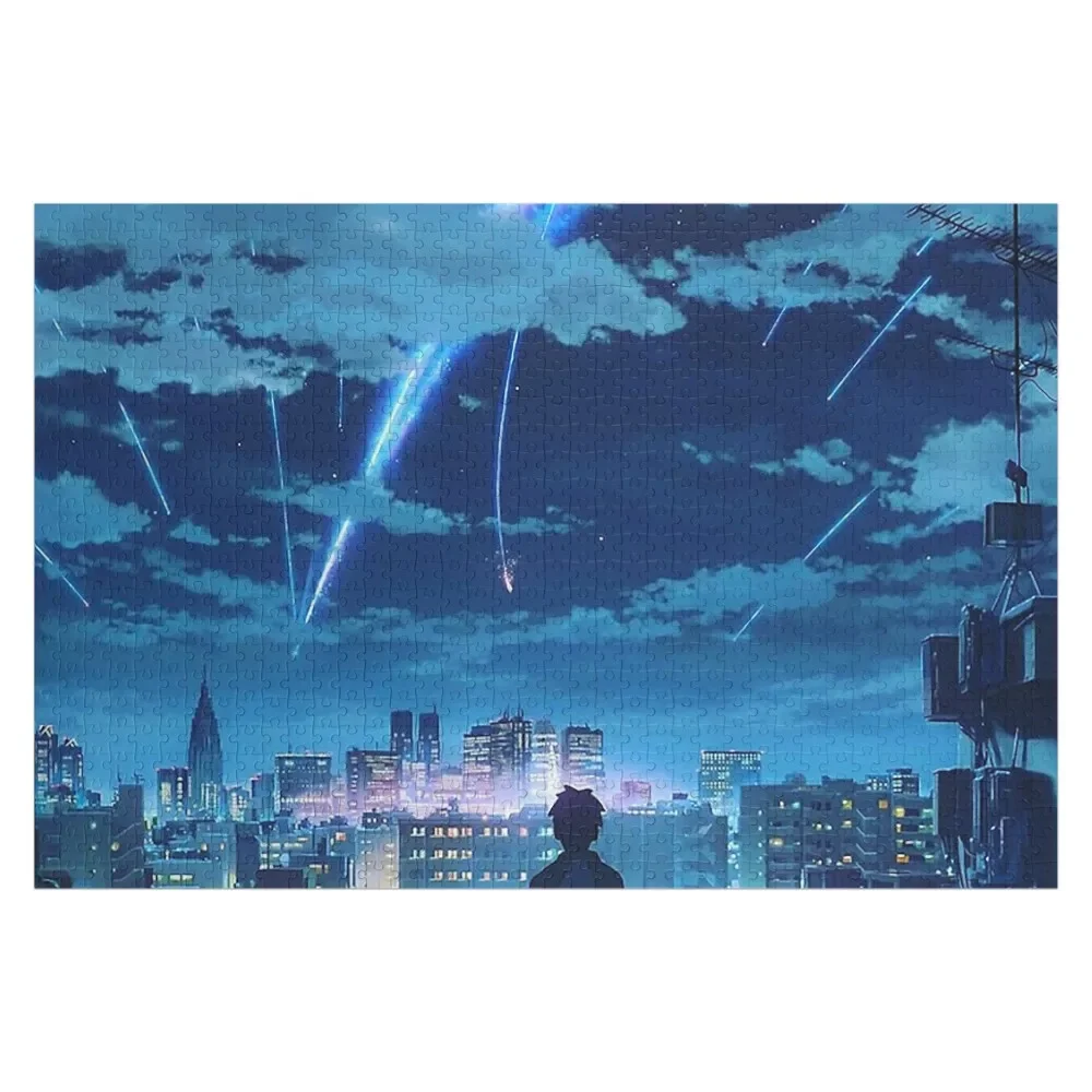 

kimi no na wa (your name) Taki Stars Night Sky Jigsaw Puzzle Custom Photo Toys For Children Customized Picture Puzzle