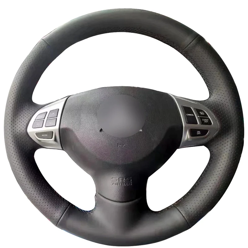 

SIR COW Hand Sewing Steering Wheel Cover with Leather for Mitsubishi Lancer Outlander Car Accessories