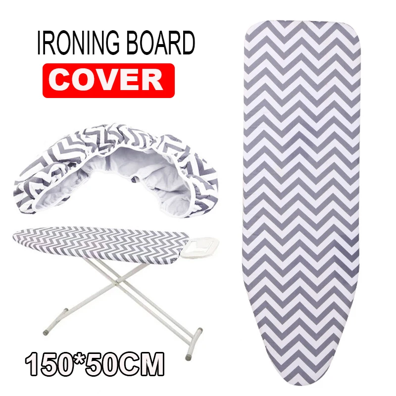 

Ironing Board Cover Cotton Thicken High Temperature Resistant Ironing Board Cloth Cover Replacement Dust Cover 150x50cm