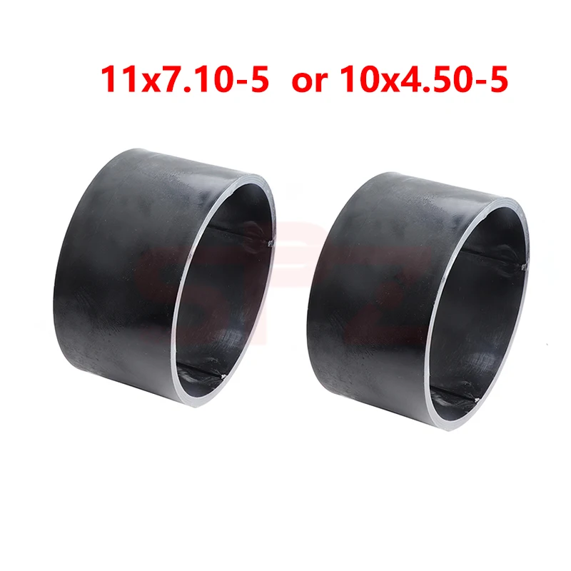 

2PCS Essential Drift Ring Wheels 10x4.50-5 11*7.10-5 Inch Plastic Wheel Replacement PVC Tire Rim Scooter Cover Street Gas Kart