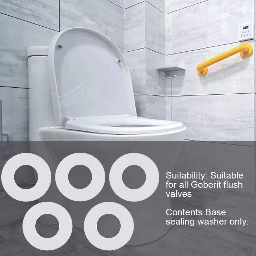 Nuovo 5Pc Per Geberit Gomma Siliconica Guarnizione Valvola Di Scarico Rondella Membrana Set Di Hardware Per Vasca Da Bagno