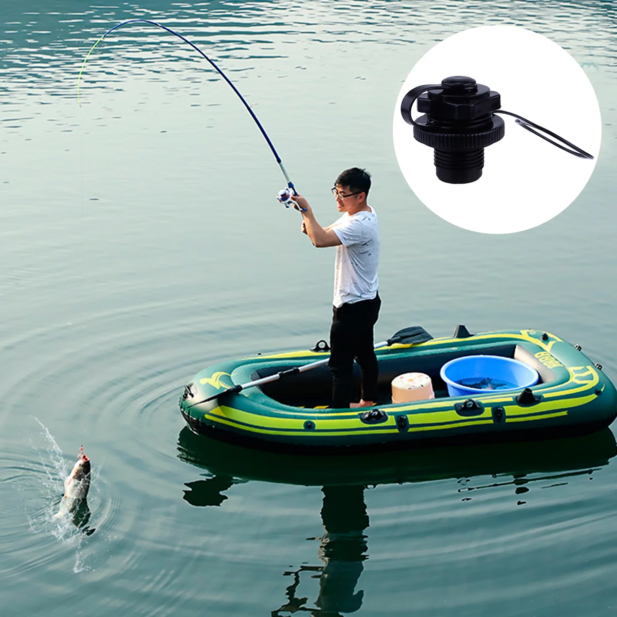 

Kayak Air Valve Mattress Inflatable Cap Boat for Rubber Dinghy Boston Replacement Pvc Screw Plug Lovers