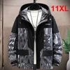Plus Size 10XL 11XL Jacket Men Hip Hop Streetwear Patchwork Jacket Coat Male Hooded Jackets Big Size 10XL 11XL 1