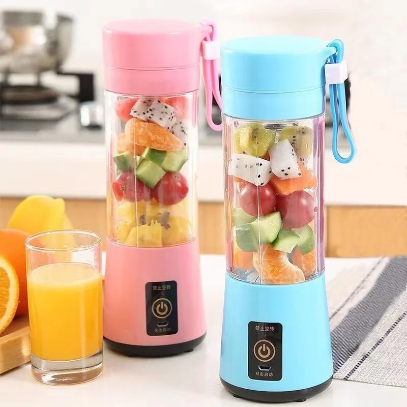 Mini frullatore portatile senza fili per uso domestico, con ricarica USB, piccolo spremiagrumi._voghion.com