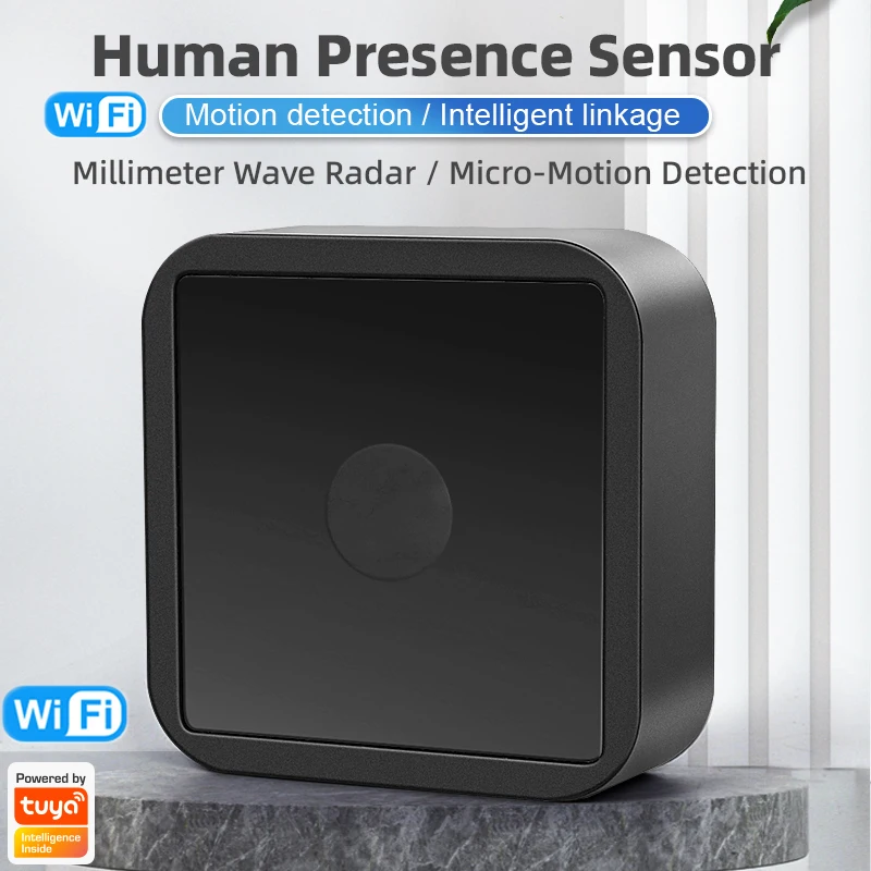 Sensor De Presencia Humana Con WiFi/ZigBee Para Tuya - Detección Por Ondas Milimétricas, Ideal Para Automatización Del Hogar