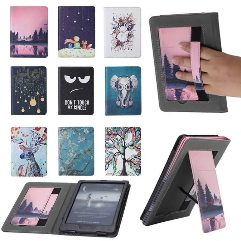 Capa Nova para Kindle Paperwhite 11th 6.8 Edição de Assinatura Capa Inteligente Magnética Paperwhite Alça de Mão Capa 2023