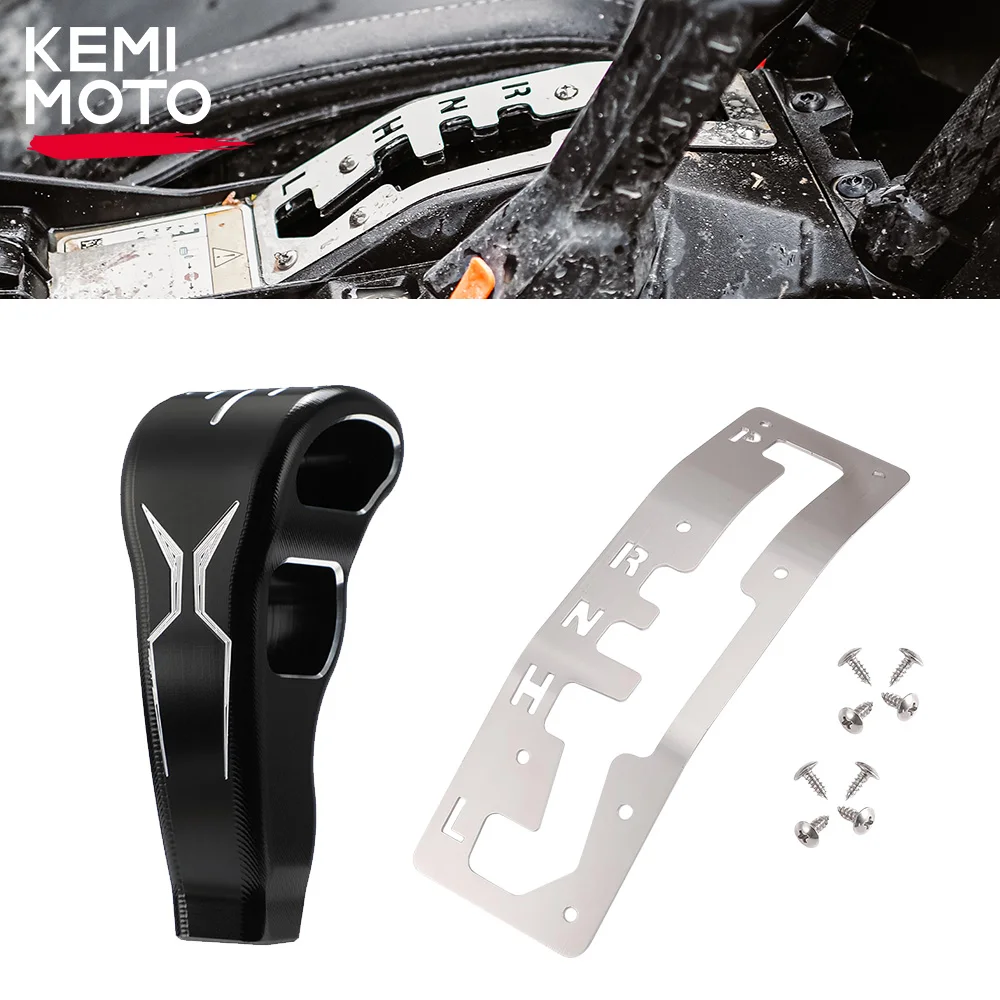 

KEMIMOTO X3 UTV Aluminum Shift Gate & Gear Grip Shift Knob For Can am Maverick X3, X3 MAX 2017-2024 4x4 XMR XDS Turbo